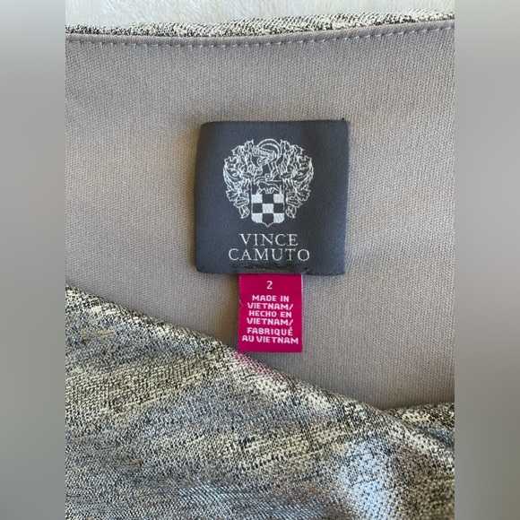 Vince Camuto silver metallic cowl neck dress - Picture 6 of 8
